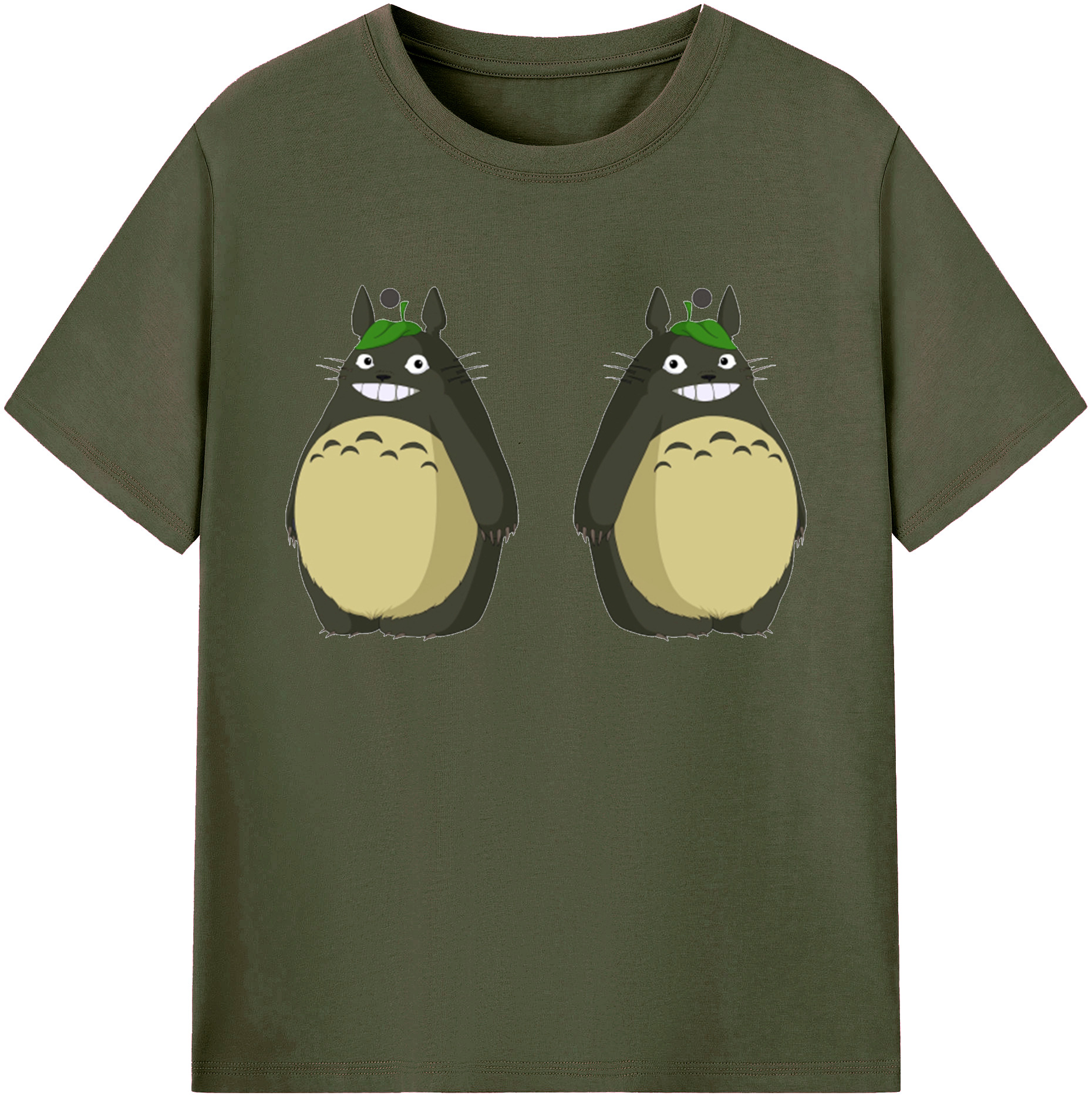（画像用） となりのトトロ 草壁メイ 草壁サツキ My Neighbor Totoro Satsuki Kusakabe Mei Kusakabe 綿100％ メンズ半袖Tシャツ｜肌触りやわらか＆通気性
